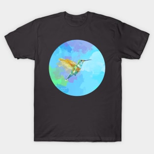 Tiny Wings, Strong Heart - Hummingbird Painting T-Shirt
